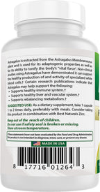 Best Naturals Astragalus 1000 mg Immune Support - 360 Capsules - image 7