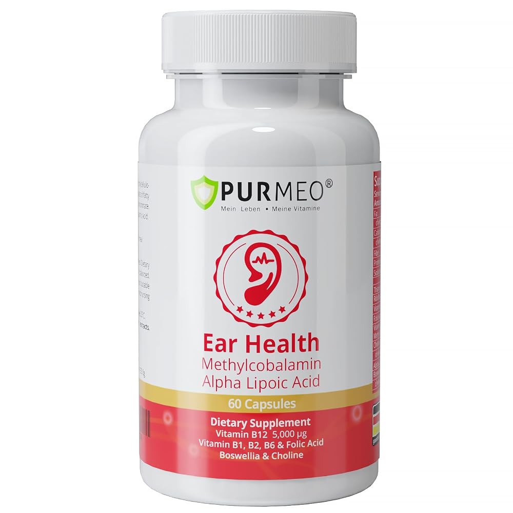 Purmeo Tinnitus Relief Supplement for Ear Comfort - 60 Capsules