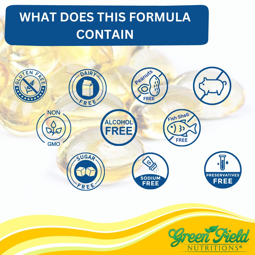 Greenfield Nutritions Halal Vitamin D3 2000 IU - 120 Softgels - image 3