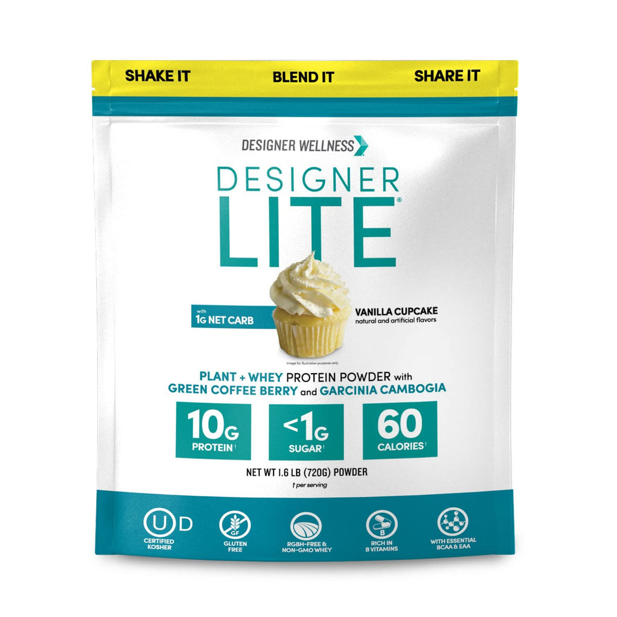 Designer Wellness, Designer Lite, Low Calorie Natural Protein