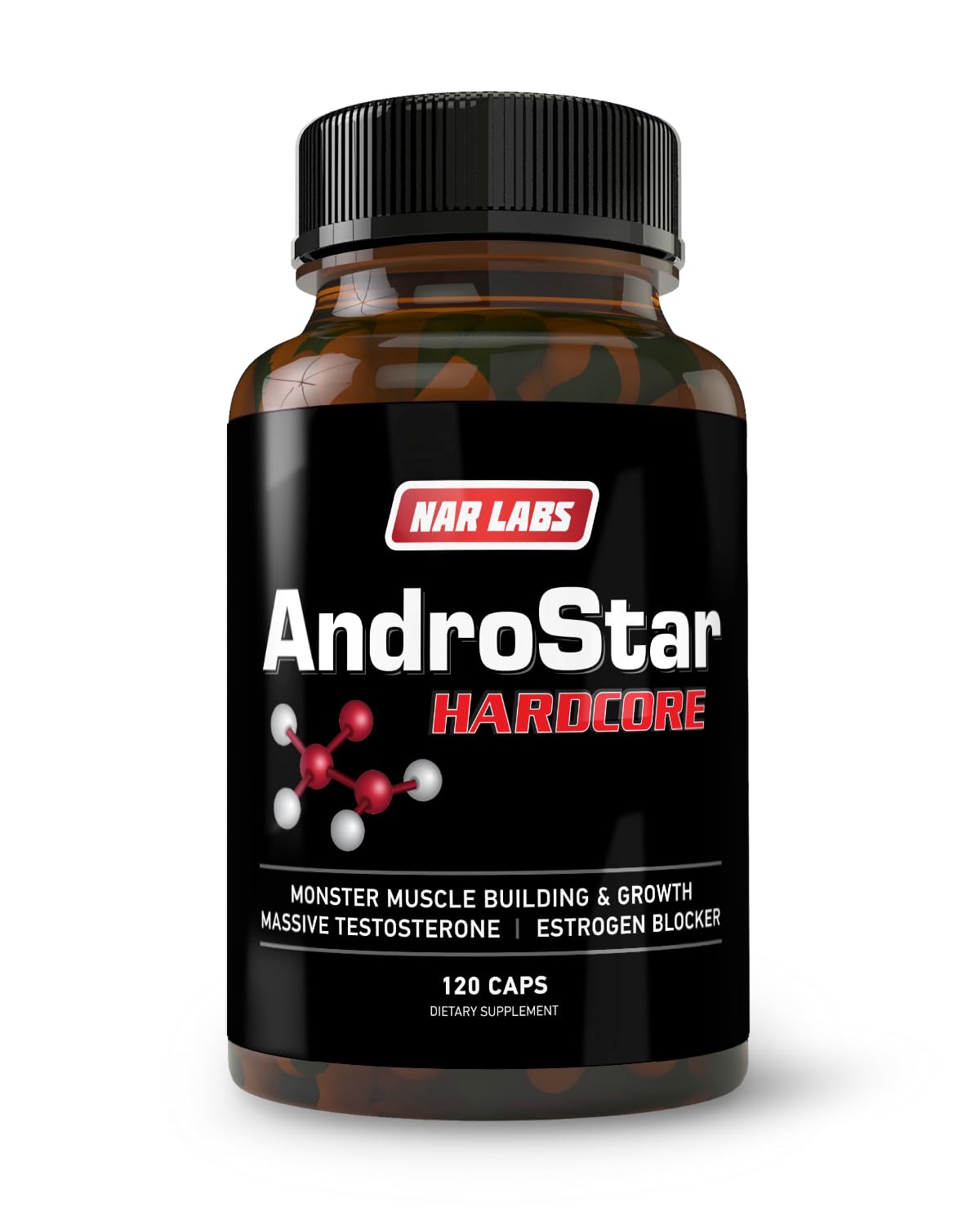 NAR LABS AndroStar Hardcore Natural Testosterone Booster - 120 Capsules