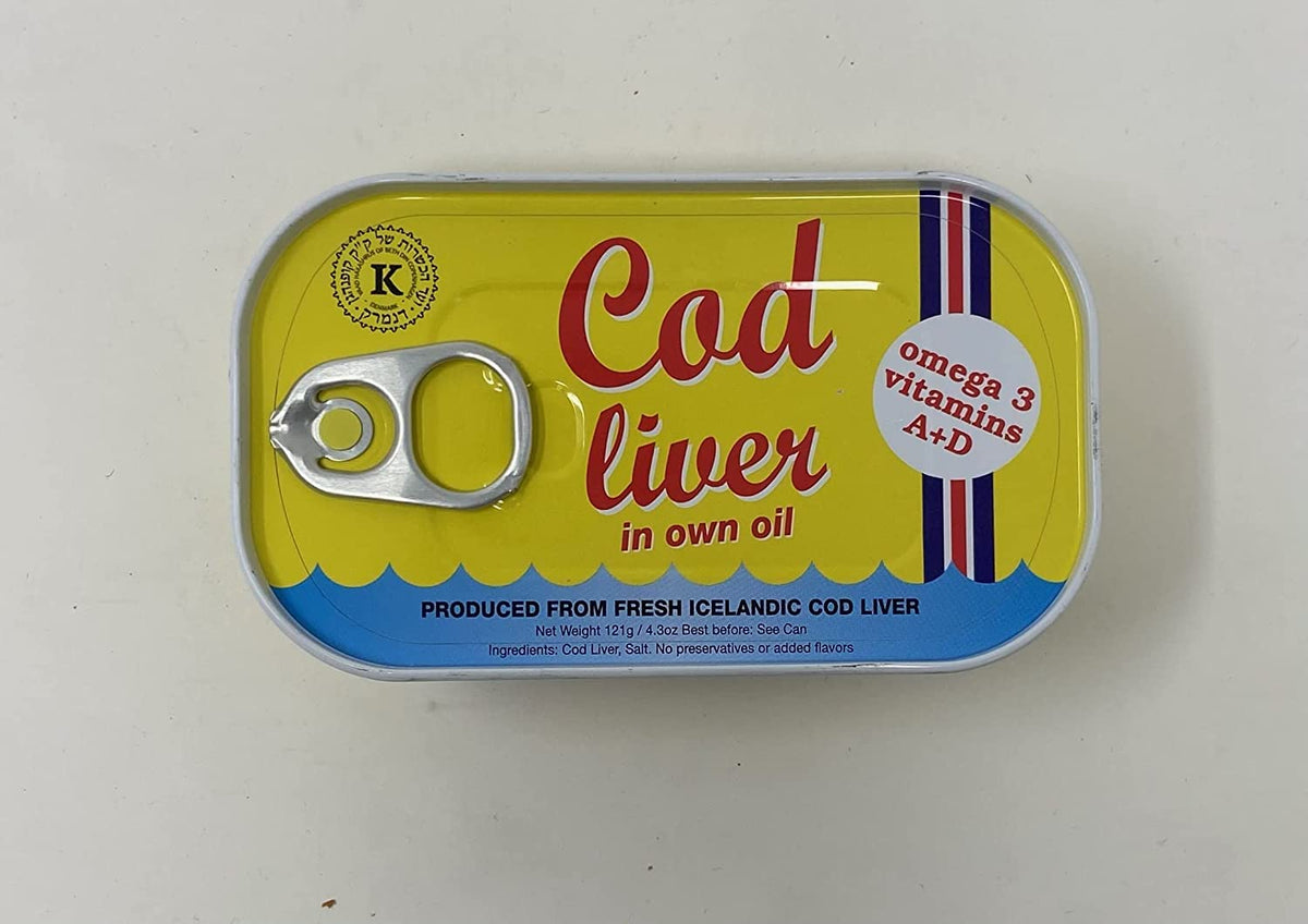 Homos Threeline Icelandic Natural Cod Liver Oil - 121g