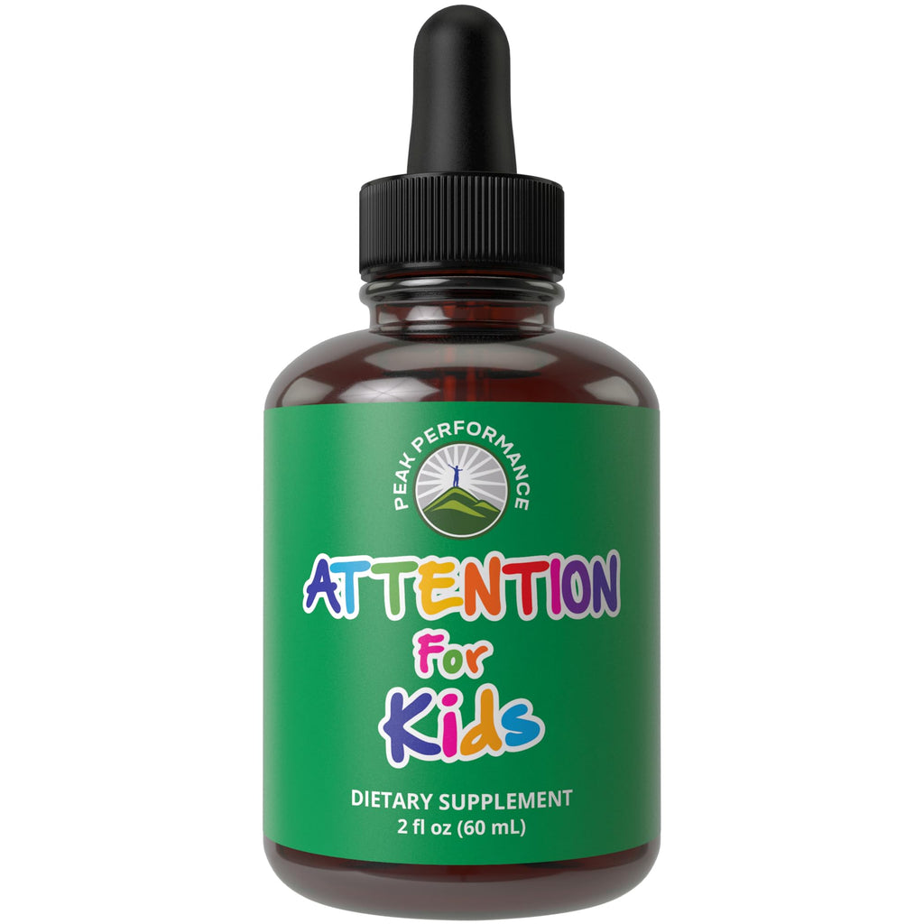Peak Performance Kids Focus Drops for Concentration - 2 Fl Oz