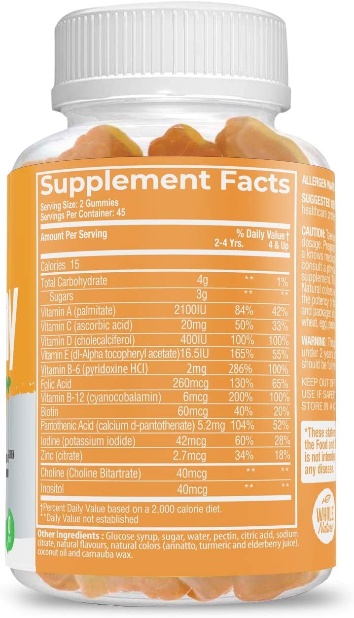 Whole Nature Kids Vitamins - Complete Daily Essentials Childrens