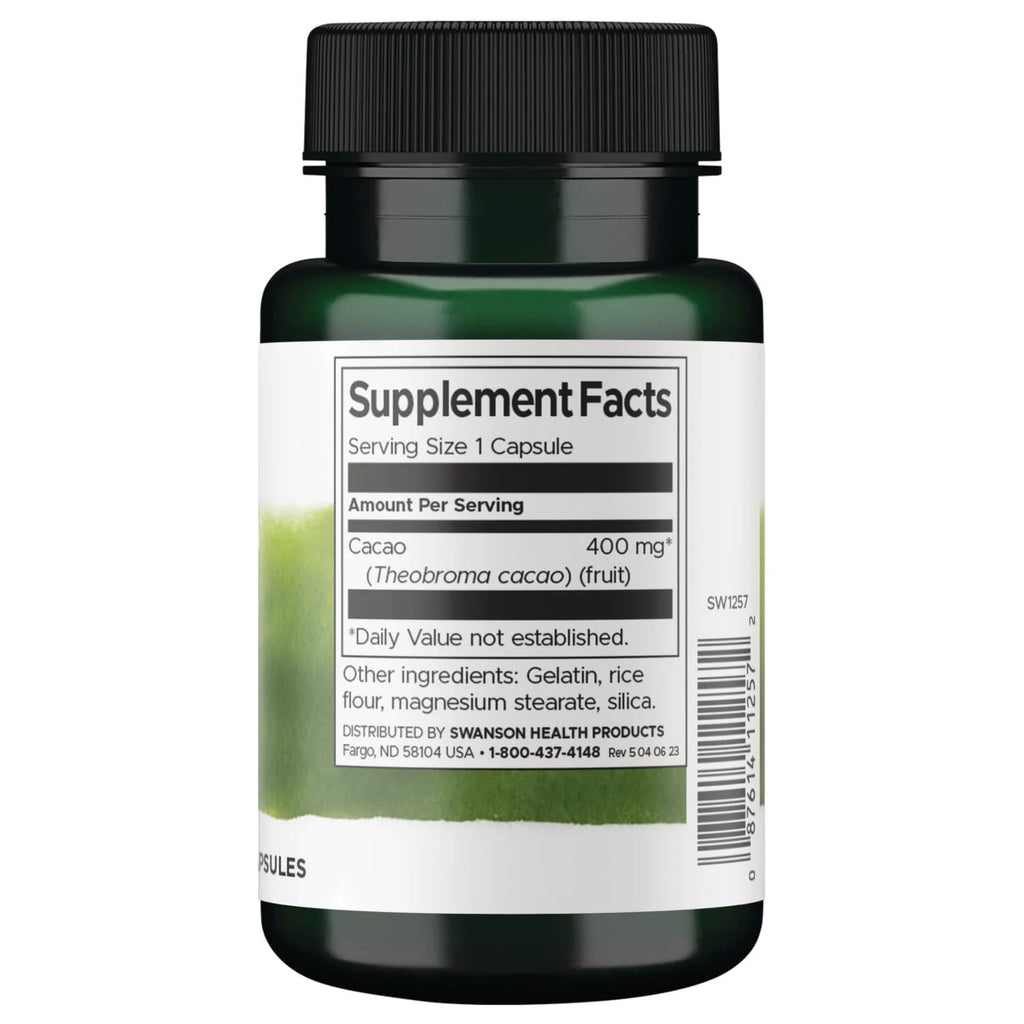 Swanson Full Spectrum Cacao (Raw Cocoa) - Herbal Supplement Promoting