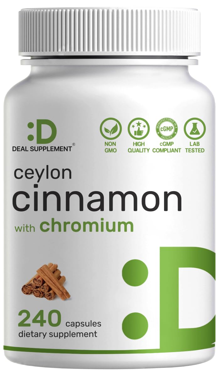 DEAL SUPPLEMENT Ceylon Cinnamon with Chromium - 240 Capsules