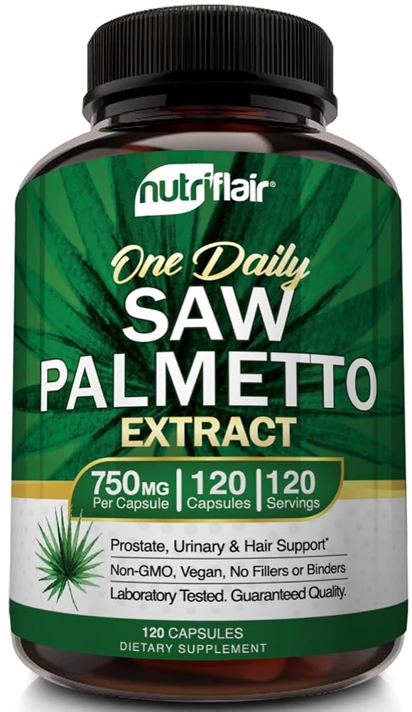NutriFlair Saw Palmetto Extract 750mg - 120 Capsules