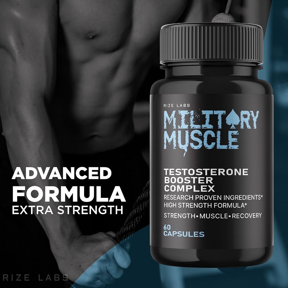 rize labs Men's Military Muscle Capsules for Stamina - 300 Capsules - image 3
