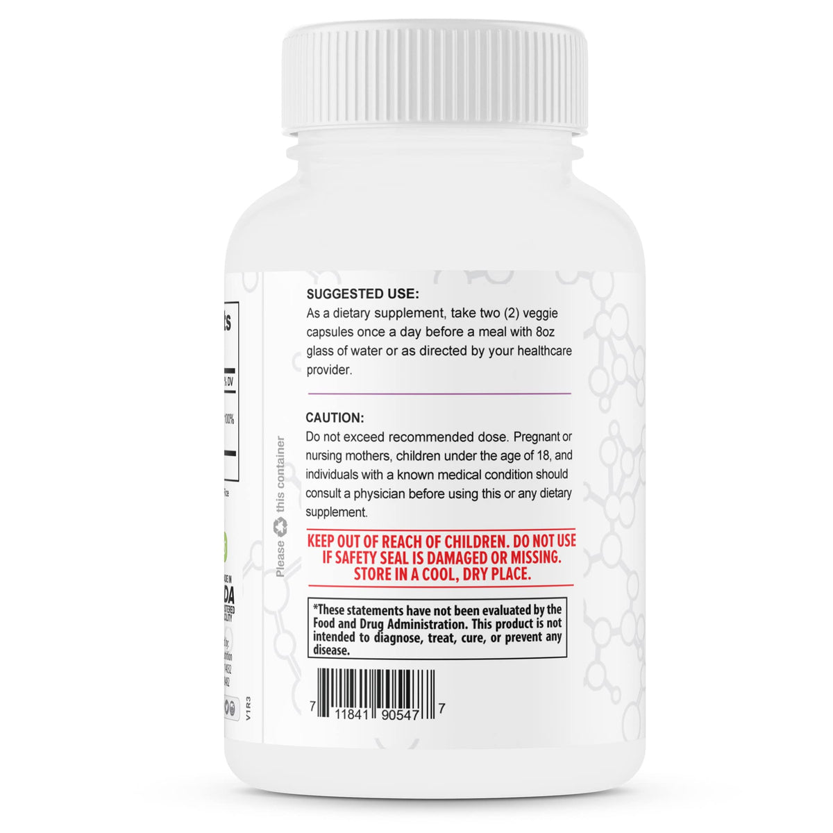 TerraForm Nutrition Magnesium Glycinate 425mg - 60 Capsules - image 2