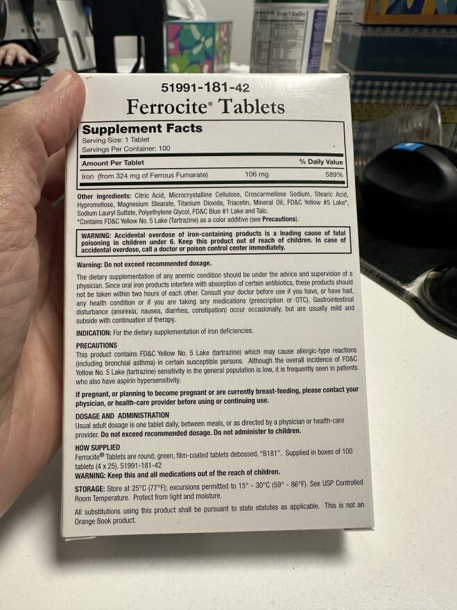 Big Man Ferrocite Iron Tablets - 300 Tablets - image 2