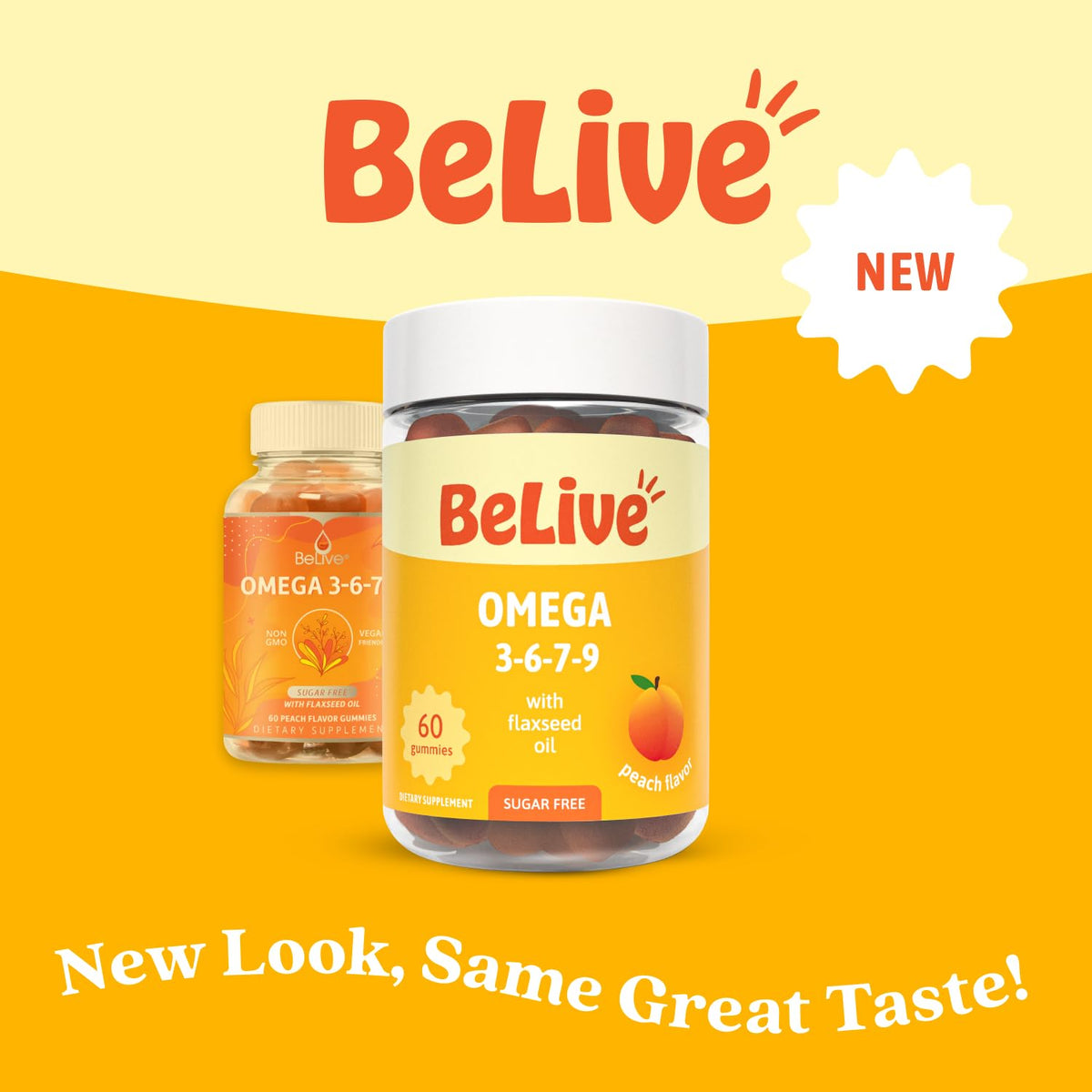 BeLive Organic Omega 3 Gummies with Omegas 6