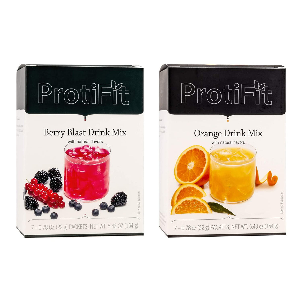 ProtiFit High Protein Berry Blast & Orange Fruit Drink - 2 Pack