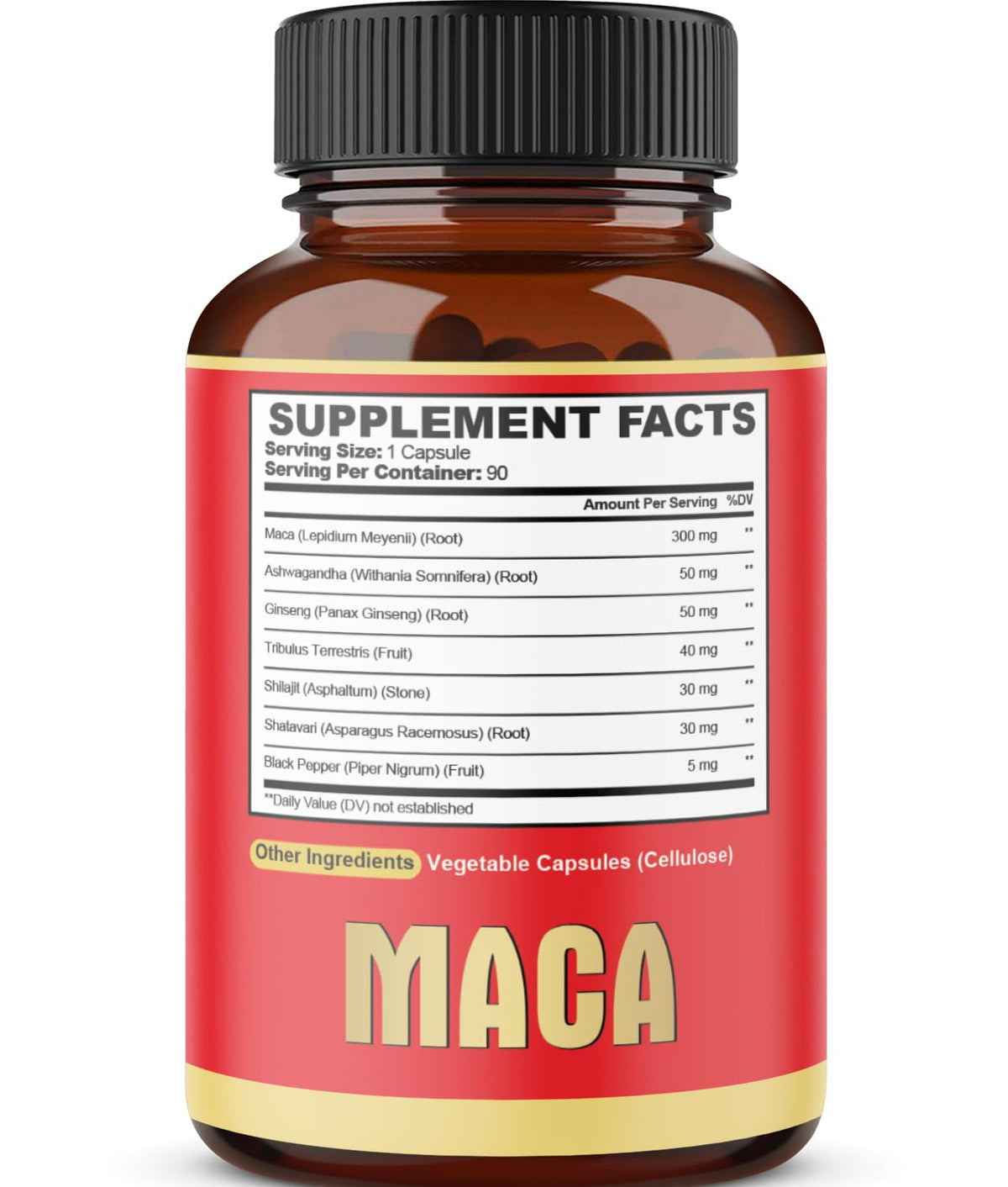 Agobi Maca Root Capsules Energy & Performance - 90 Capsules - image 7