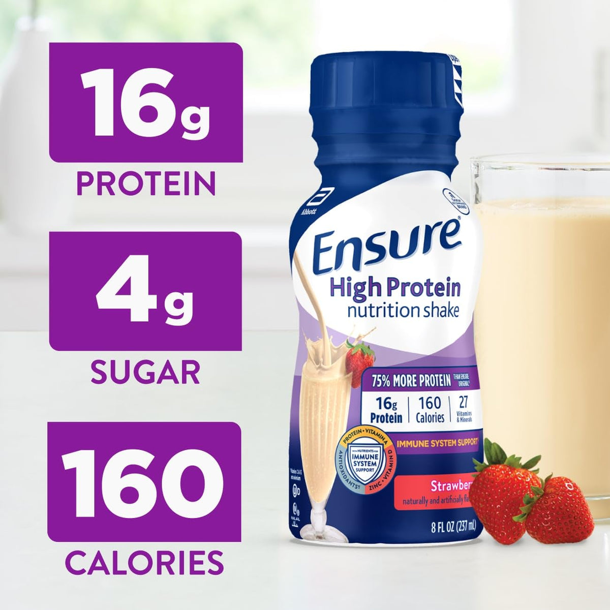 Ensure 16g of Protein Nutritional Ready-to-Drink Meal Replacement