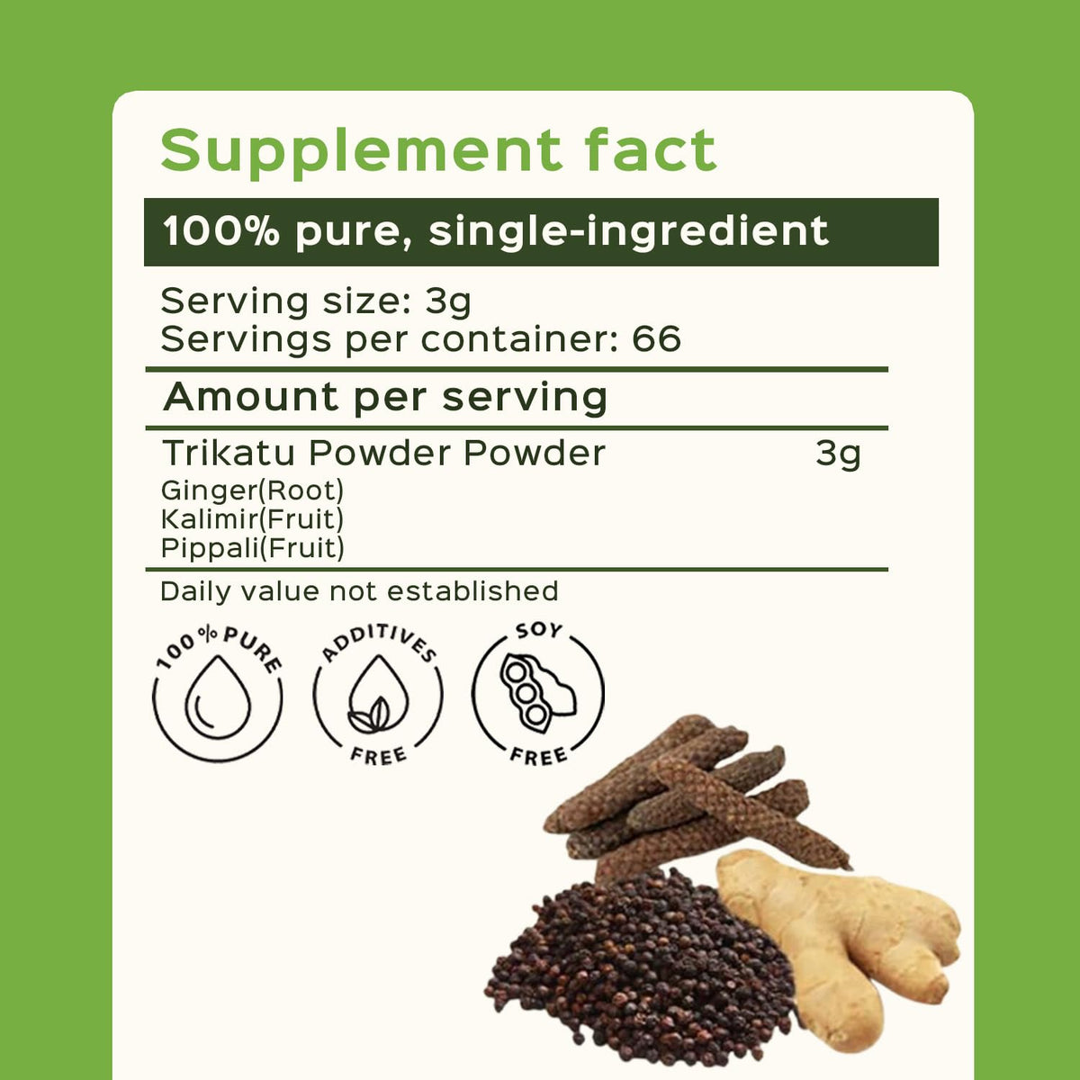 bixa BOTANICAL Trikatu Powder - 200 Grams - image 3