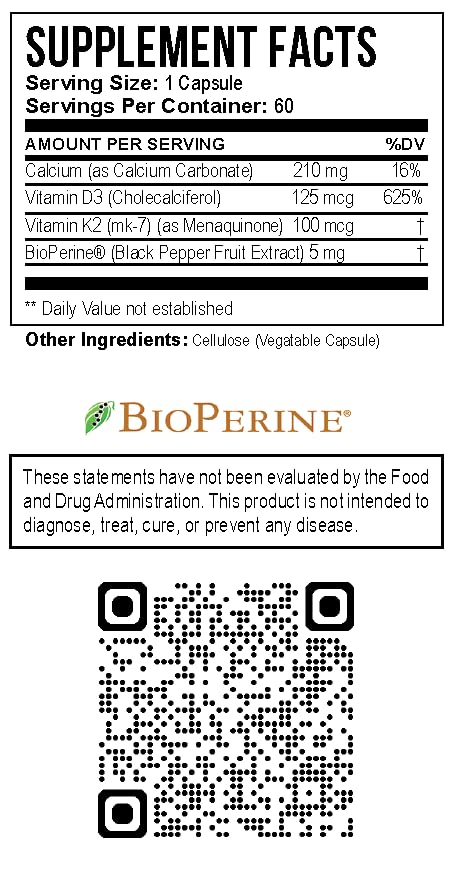 PREVENTING DECLINE BalanceFit Vitamin K2 & D3 - 60 Capsules - image 2