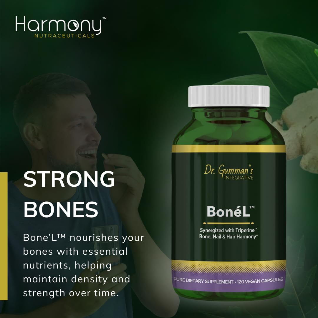 Harmony Nutraceuticals Bone'L Bone Support - 120 Vegan Capsules - image 2