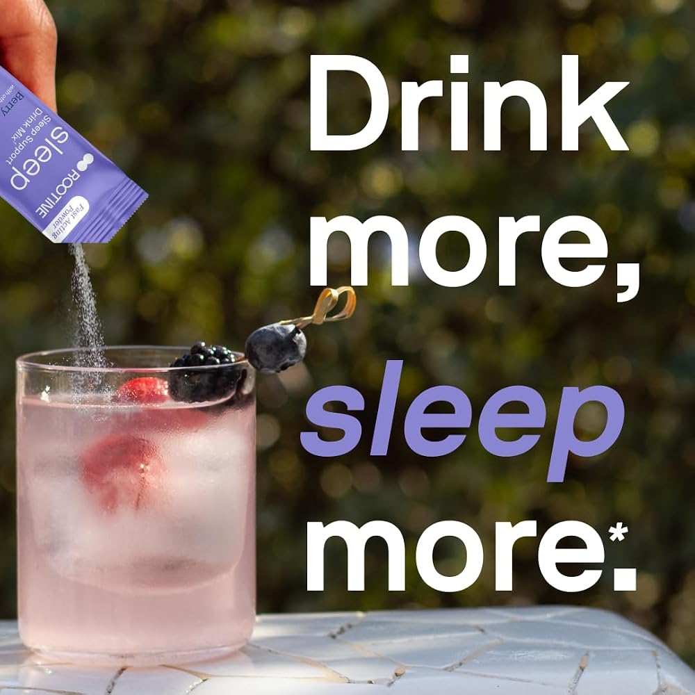 Rootine Sleep Magnesium Supplement Powder for Sleep & Stress Support