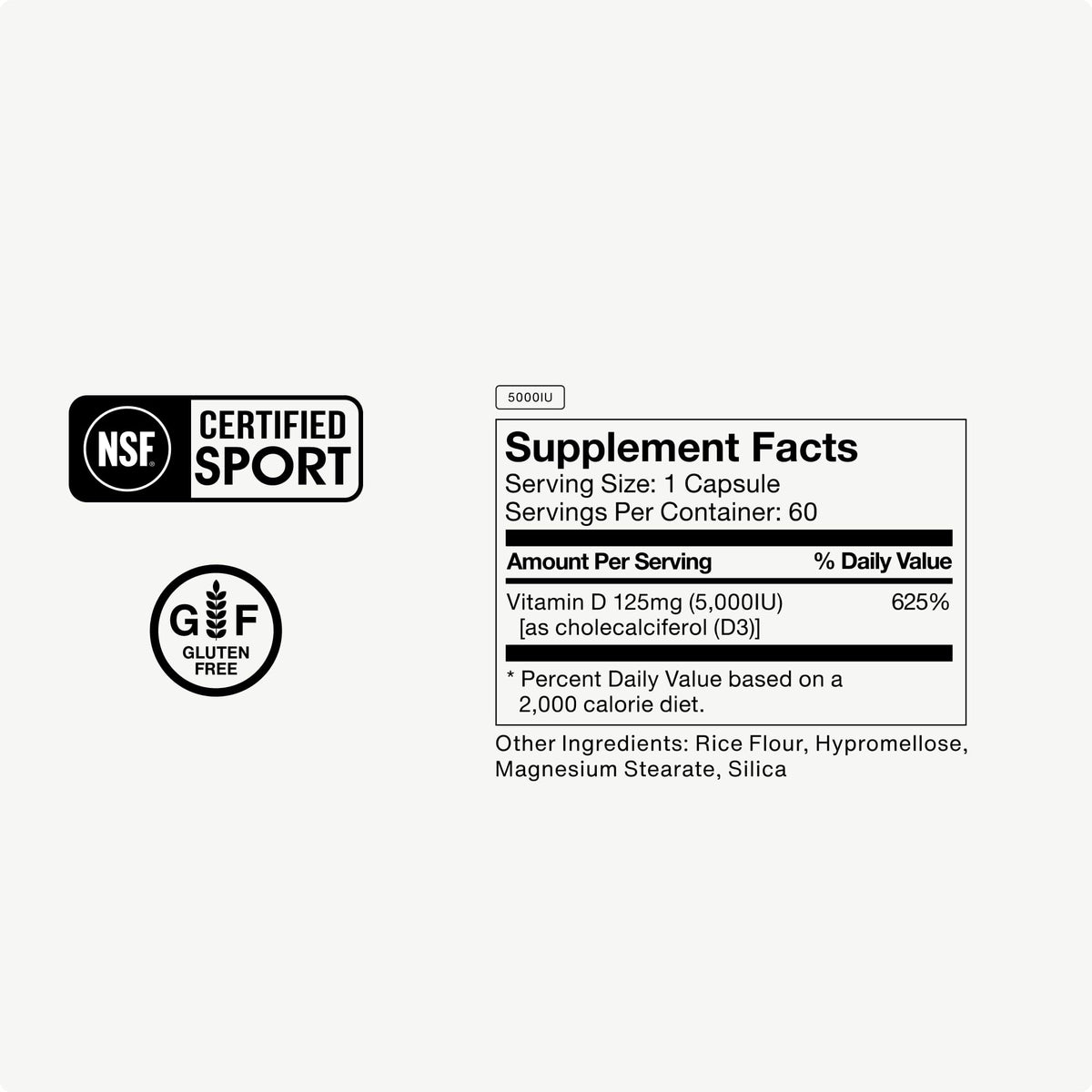 Momentous Vitamin D3 5000 IU Supplement - 60 Capsules - image 5