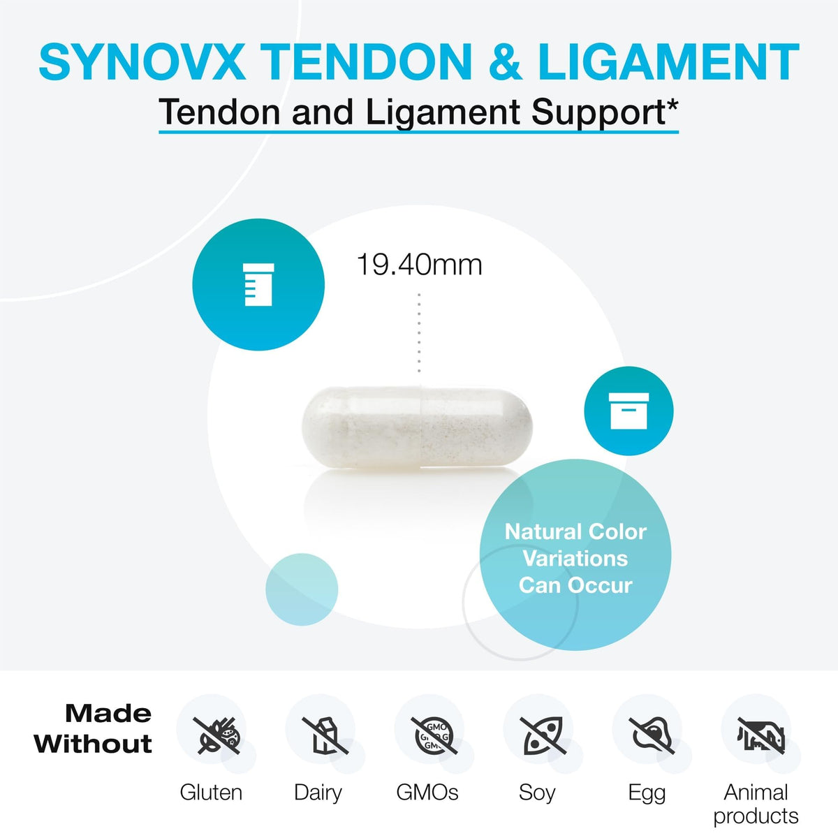 XYMOGEN SynovX Tendon & Ligament Support - 60 Capsules - image 3