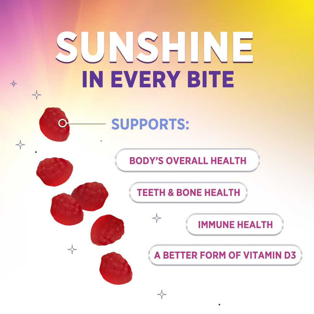 Health Nutrition Naturals Vitamin D3 Gummies 5000 IU (125 mcg)