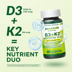 INNERVISNUTRITION Vitamin D3 5000 IU + K2 MK-7 - 60 Capsules - image 4