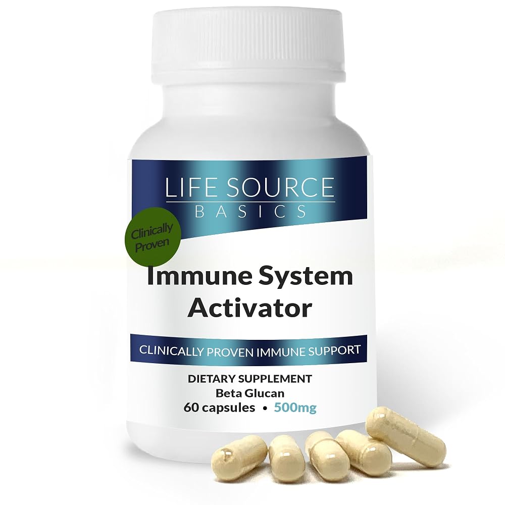 Life Source Basics Beta Glucan 500 mg Immune Support - 60 Capsules