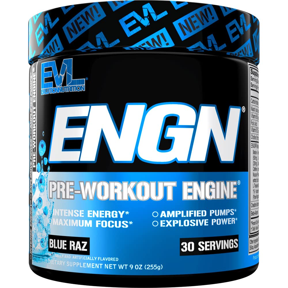Evlution EVL Intense Pre Workout with Creatine - ENGN Energizing Pre