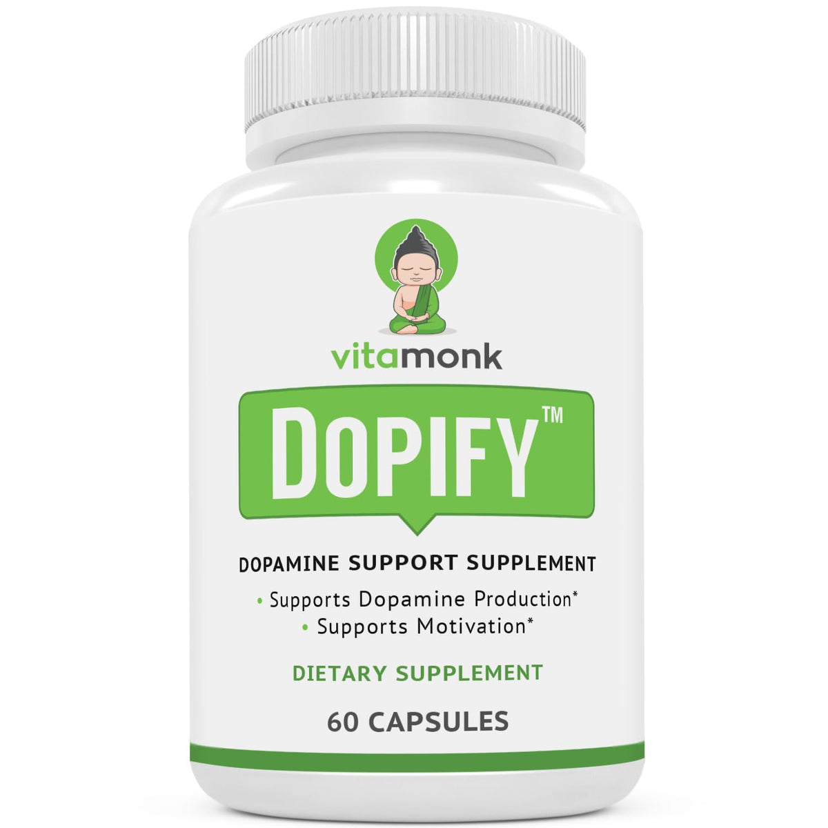 VitaMonk Dopamine Brain Food with Mucuna Pruriens - 60 Capsules