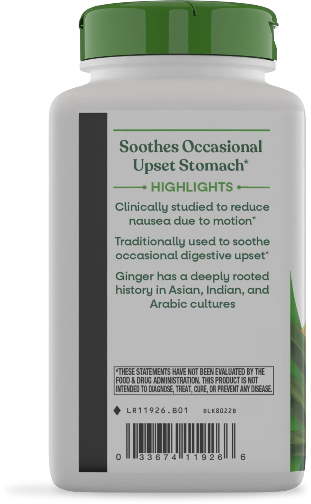 Nature's Way Ginger Root Capsules 1100 mg - 240 Capsules - image 9