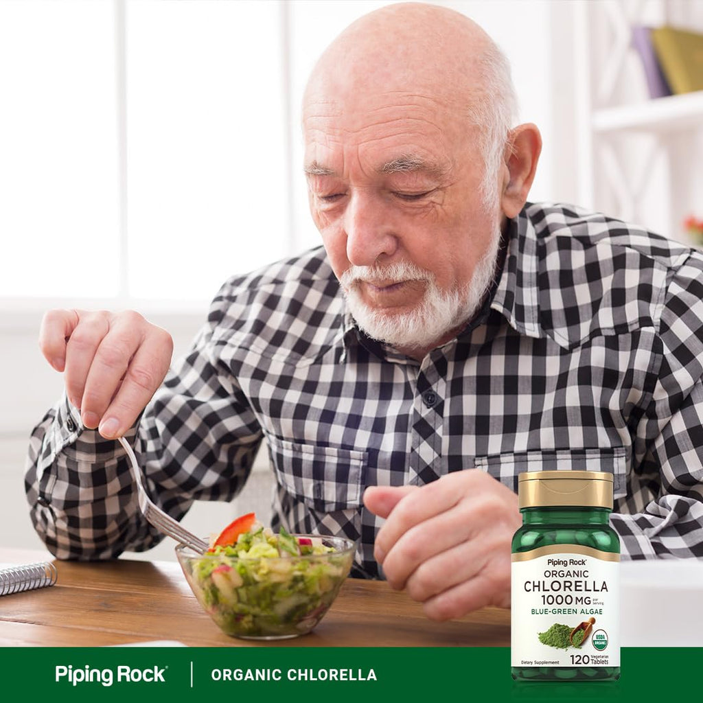 Piping Rock Chlorella 1000mg - 120 Tablets - image 6