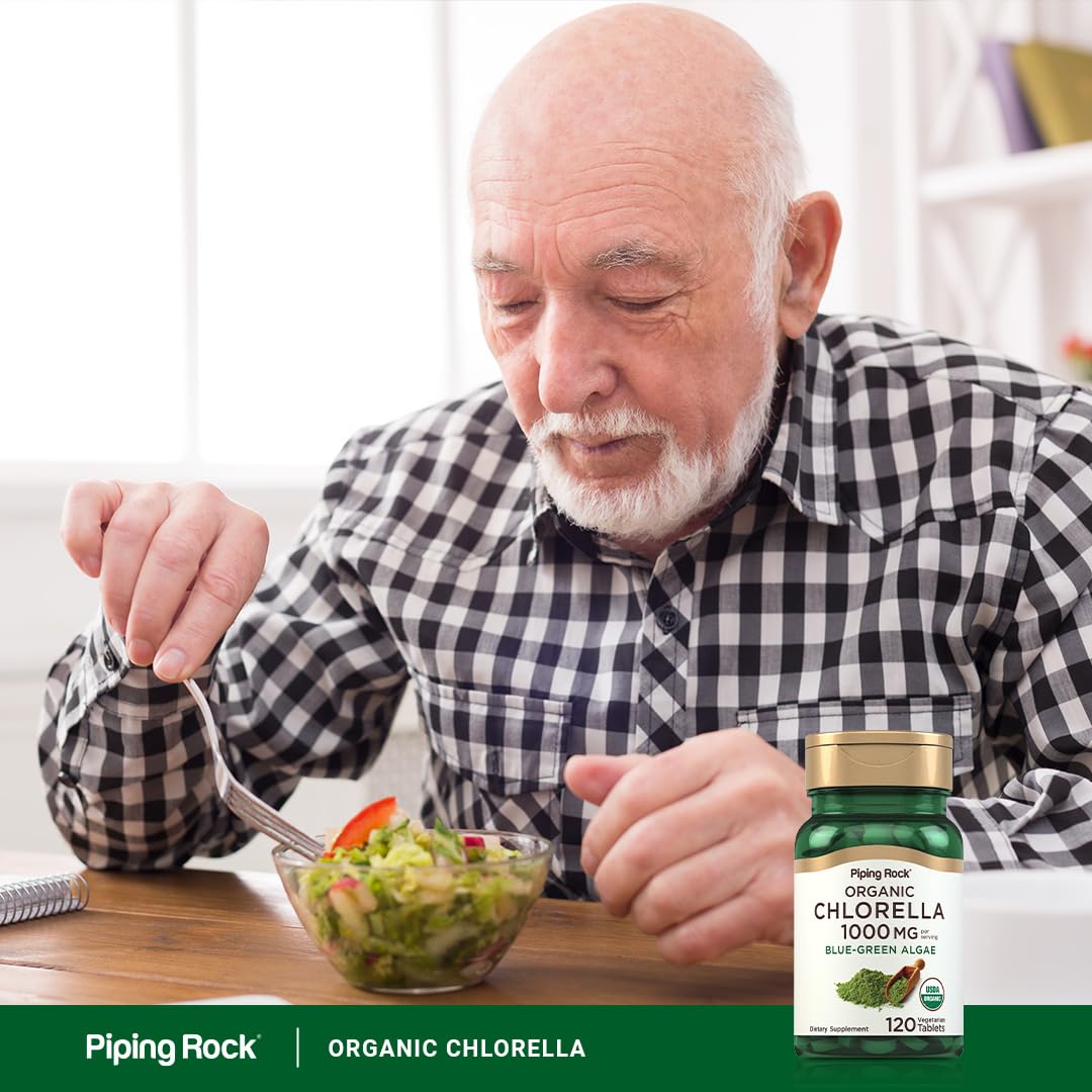 Piping Rock Chlorella 1000mg - 120 Tablets - image 6