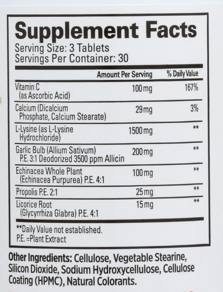 Quantum Health Super Lysine Plus Immune Support - 90 Tablets - image 5