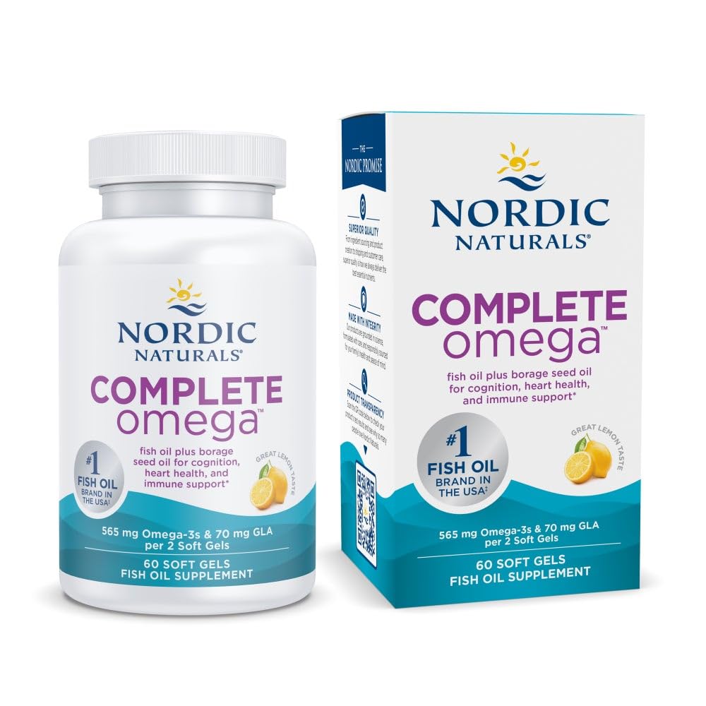 Nordic Naturals Complete Omega-3 with EPA, DHA & GLA - 60 Softgels