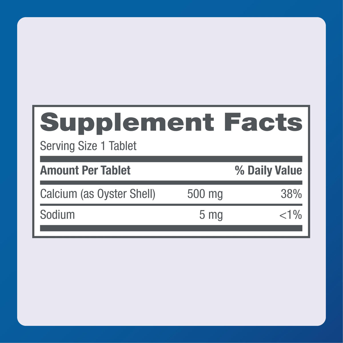 Major Oyster Shell Calcium 500 mg - 150 Tablets - image 4