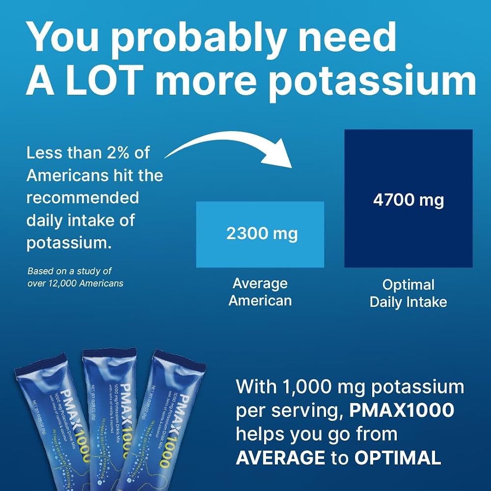 PotassiMax PMAX1000 Potassium Supplement Powder 1000mg