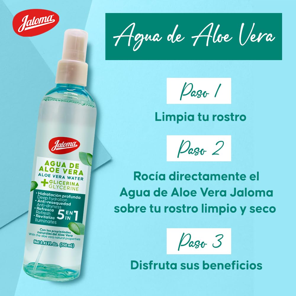 Jaloma Agua De Aloe Vera Liquid - 250 mL - image 3