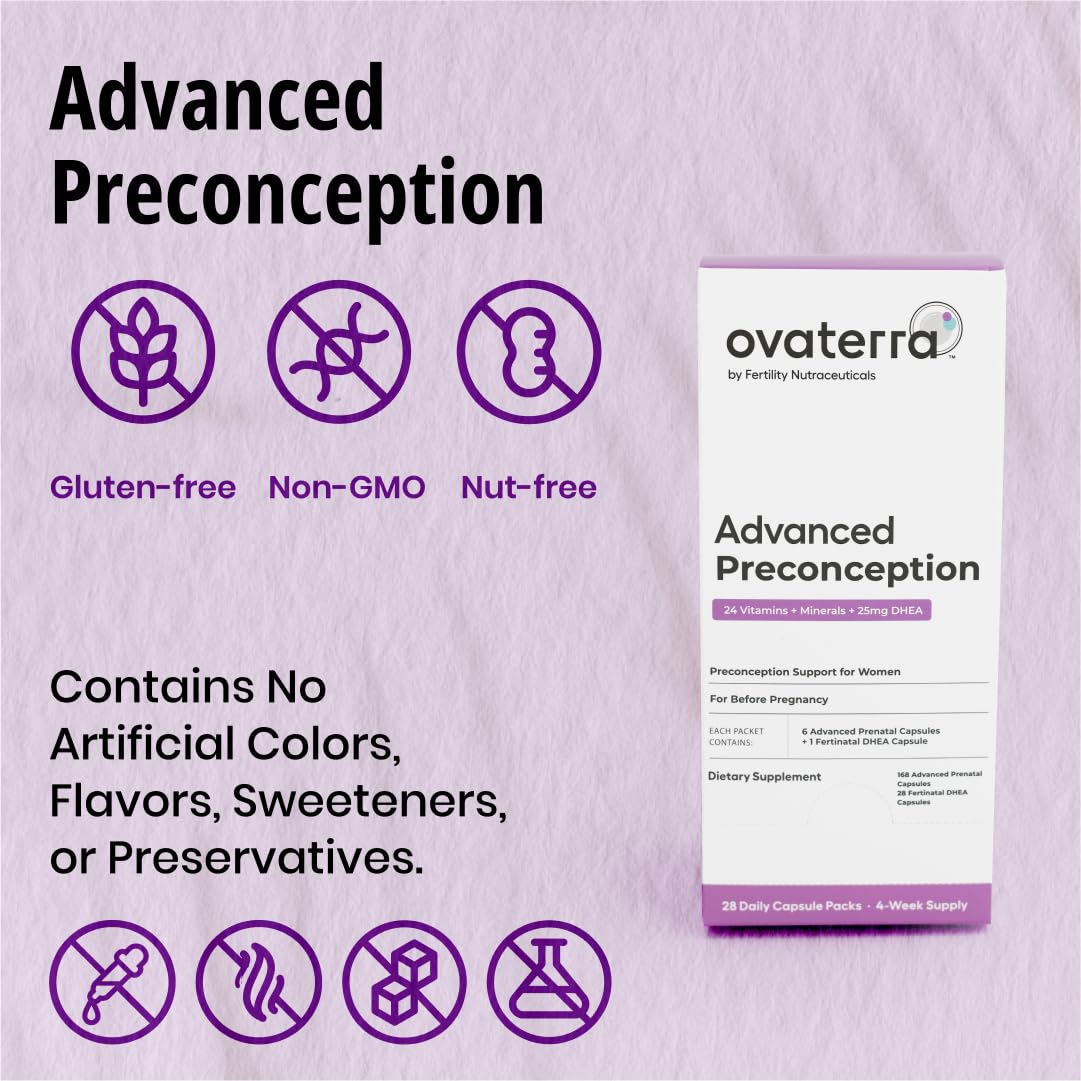 Ovaterra Advanced Preconception Vitamins for Women - 168 Capsules - image 2