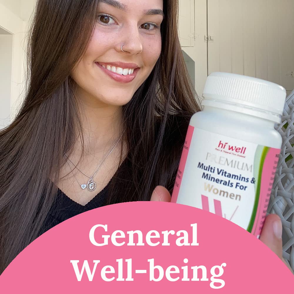 HI WELL Premium Multi Vitamins & Minerals for Women - 60 Capsules - image 2