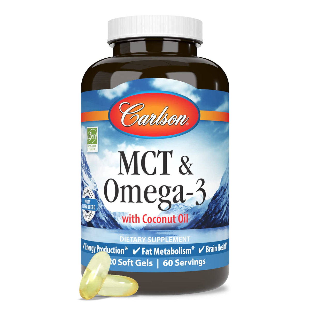 Carlson MCT & Omega-3, with Organic Coconut Oil