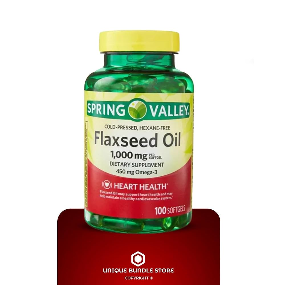 Unique Bundle Store Flaxseed Oil 1000mg