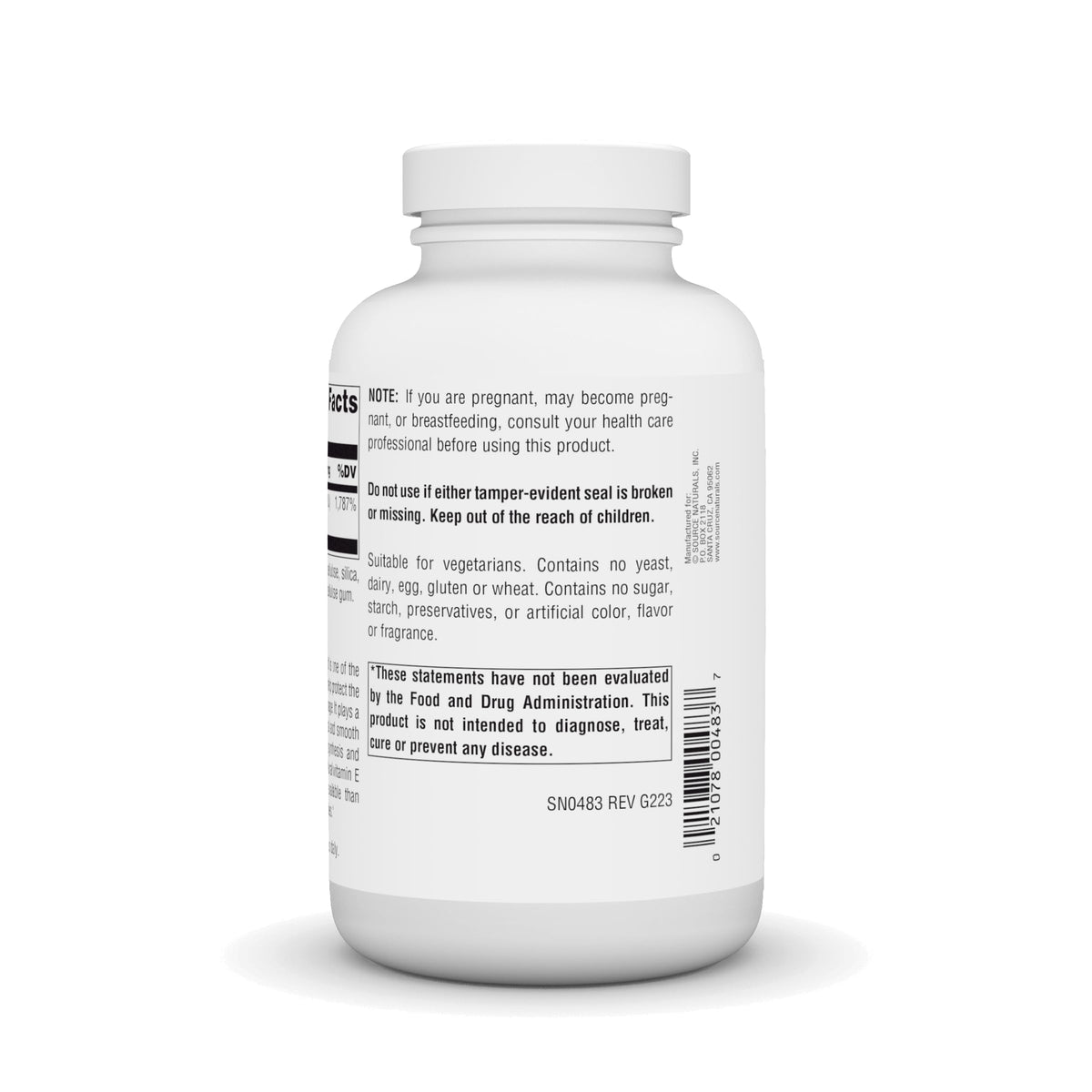 Source Naturals Vitamin E 400 IU Antioxidant - 250 Tablets - image 3