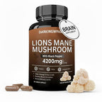 Darkingwings Lion's Mane Mushroom Supplement for Focus - 60 Capsules