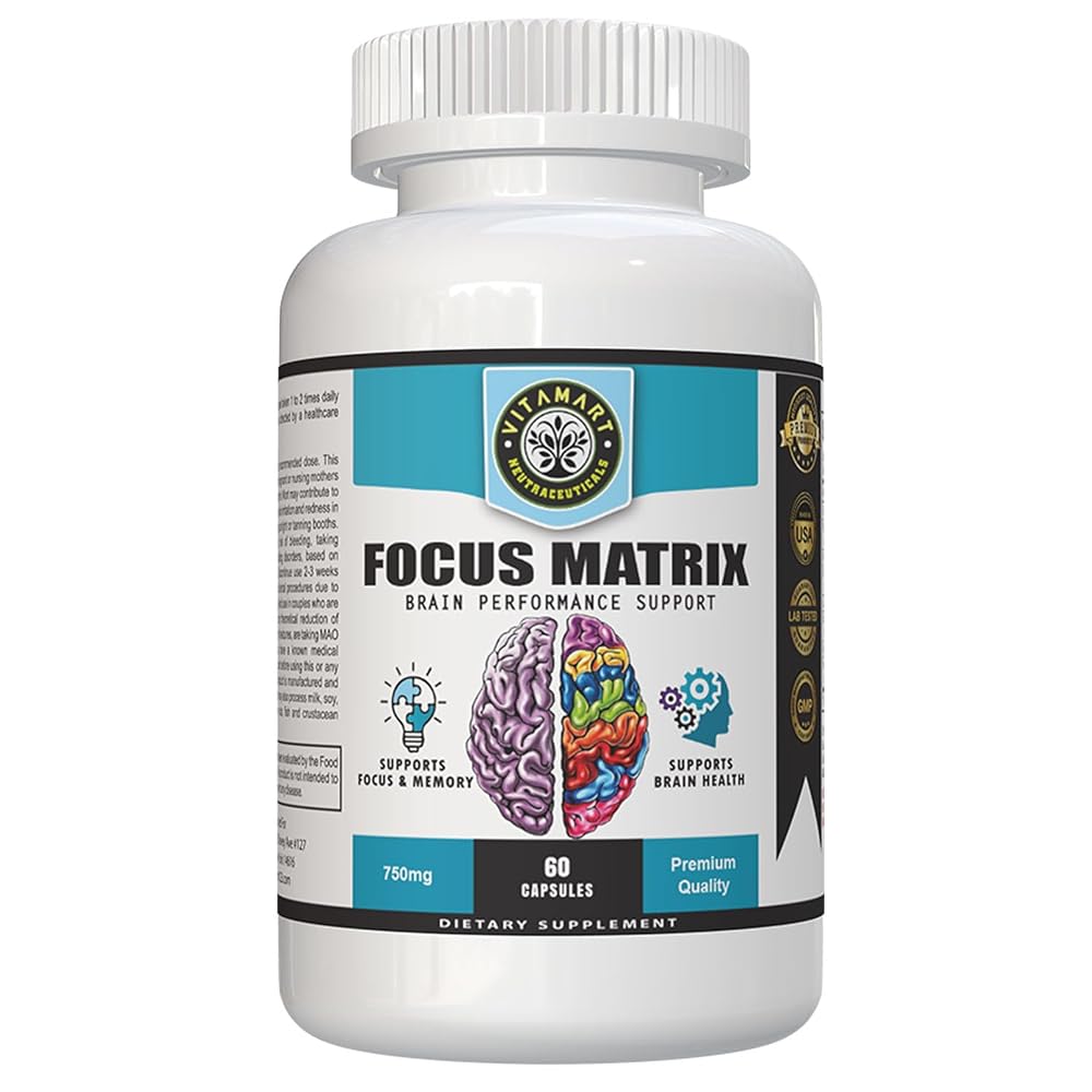 Vitamart Focus Matrix Brain Health Supplement - 30 Capsules