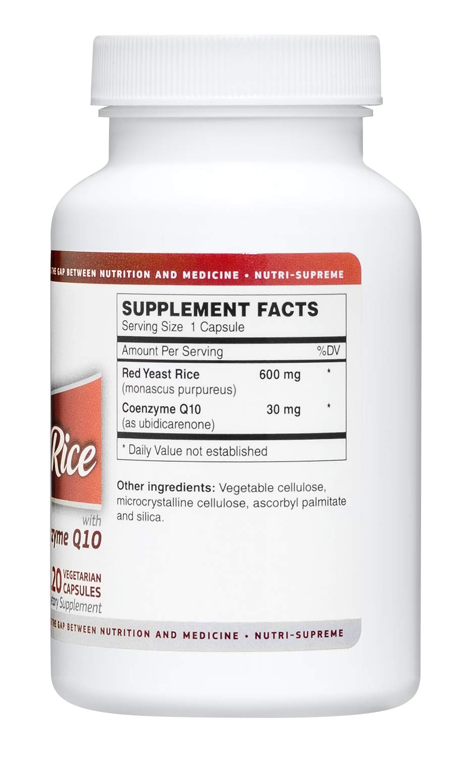 Nutri-Supreme Research Red Yeast Rice 600 mg with CoQ-10 - image 2