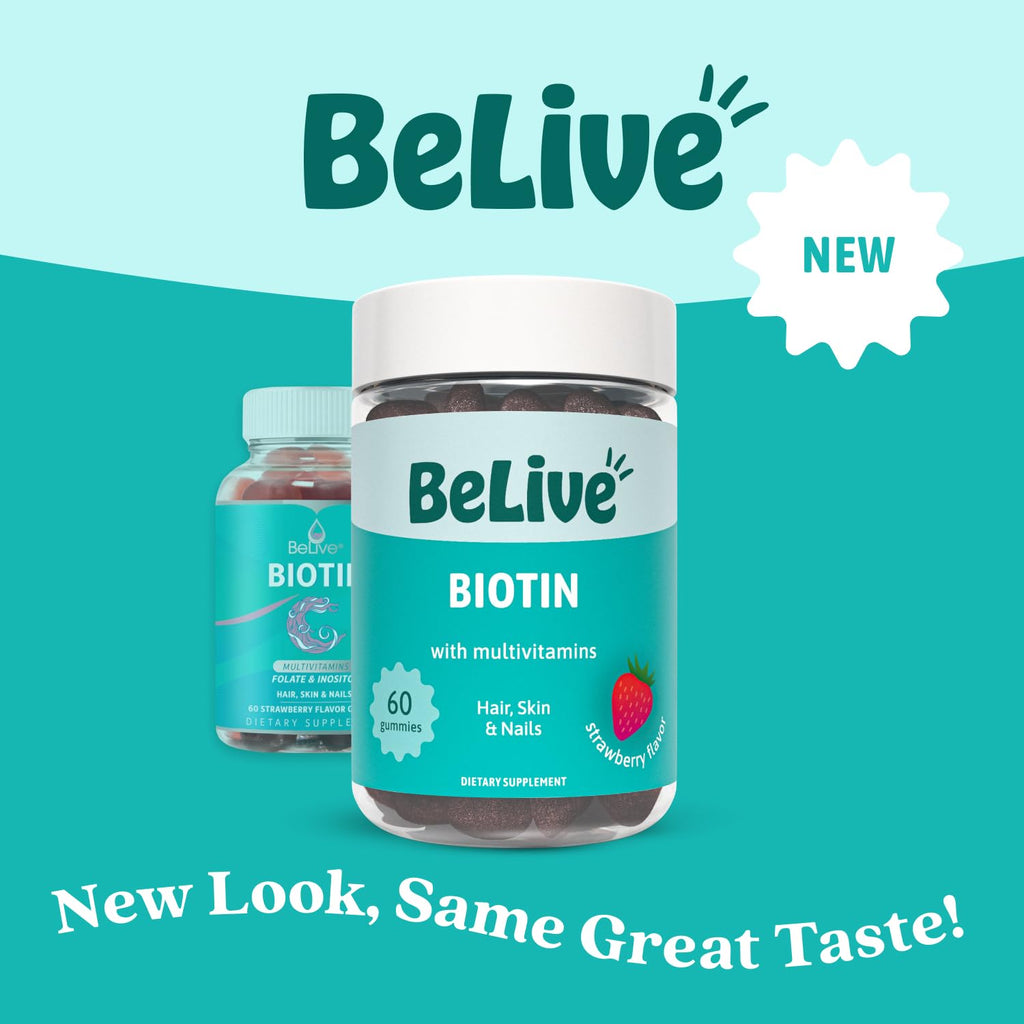 BeLive Biotin Gummies High Potency 10000 mcg - 60 Gummies - image 4