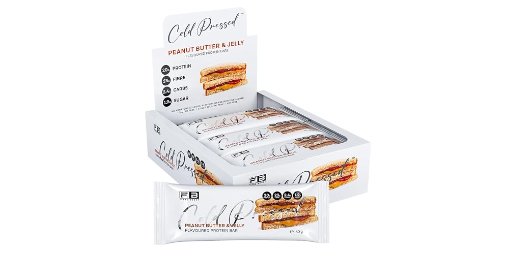 Fibre Boost Peanut Butter and Jelly Protein Bar - 12 Count