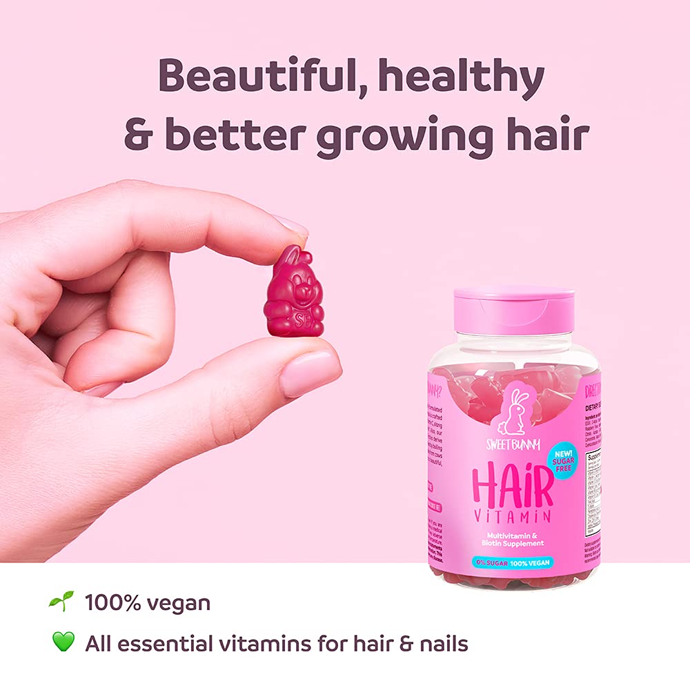 SweetBunnyHare Hair Vitamins Gummies with Biotin - 60 Gummies - image 7
