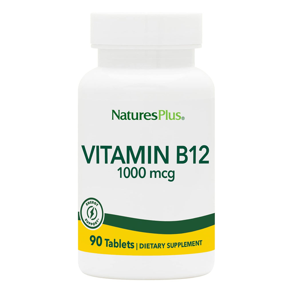 NaturesPlus Vitamin B12 1000 mcg Energy Support - 90 Tablets