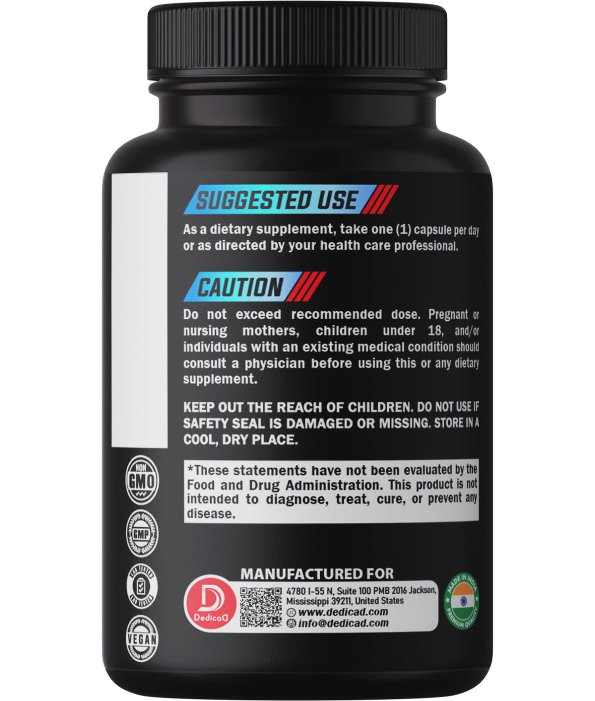 DEDICAD 9-in-1 Kava Kava Capsules for Sleep & Mind Support - 150 Vegan Capsules - image 8